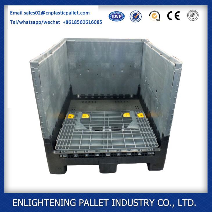 1200*1000*975 Mm Heavy Duty Plastic Foldable Pallet Container