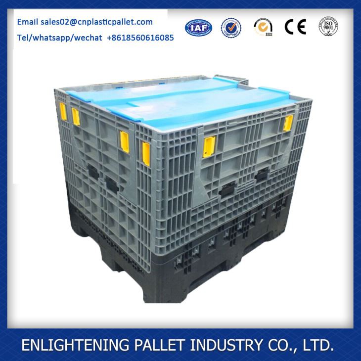 1200*1000*975 Mm Heavy Duty Plastic Foldable Pallet Container