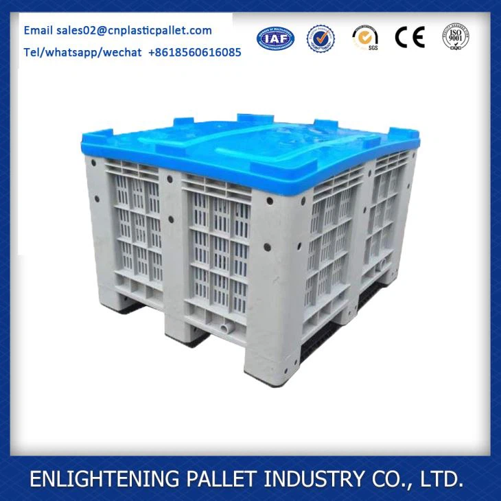 Large Volume Plastic Vented Stackable Pallet Container