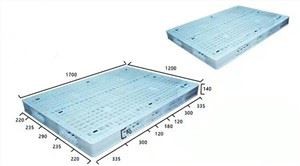 1750x1250 Dwustronna paleta z tworzywa HDPE ze stali euro wzmocnionej HDPE