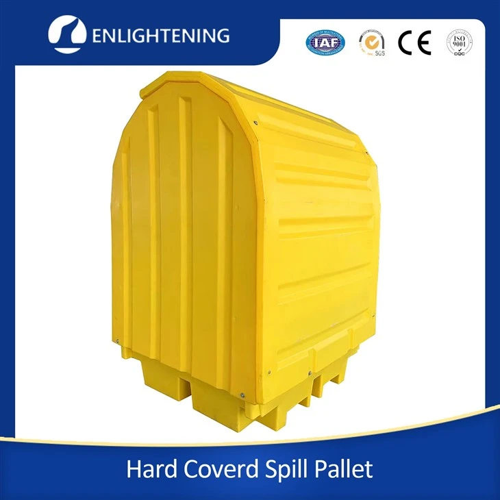 HARD COVERED 4 DRUM BUND PALLET WITH LOCKABLE ROLLER SHUTTER DOOR - 410 LTR BUND factory