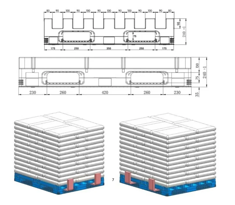 ribbed-top-plastic-pallet-engineering-blueprint-stacking ribbed-top-plastic-pallet-engineering-blueprint-stacking