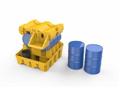 Bunded Bęben Rack dla 4 bębnów