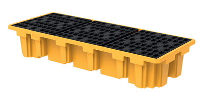 Przemysłowe 3 bębnowe palety do przechowywania wycieków ropy